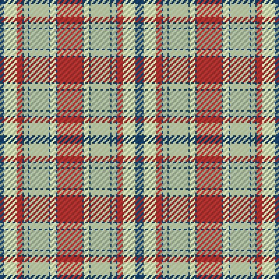 Tartan plaid pattern seamless background. Check plaid for flannel shirt, blanket, throw, or other modern textile vector