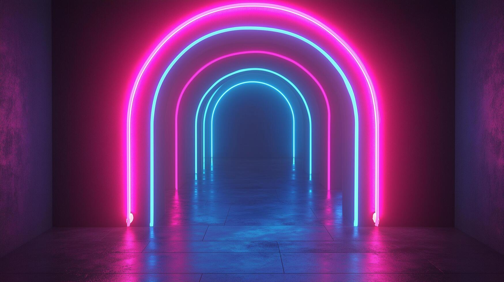 Realistic neon lights hd backgrounds photo