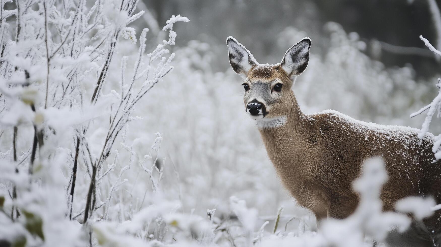 View of an animal during winter photography photo