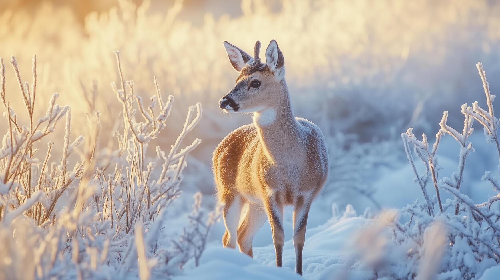 View of an animal during winter photography photo