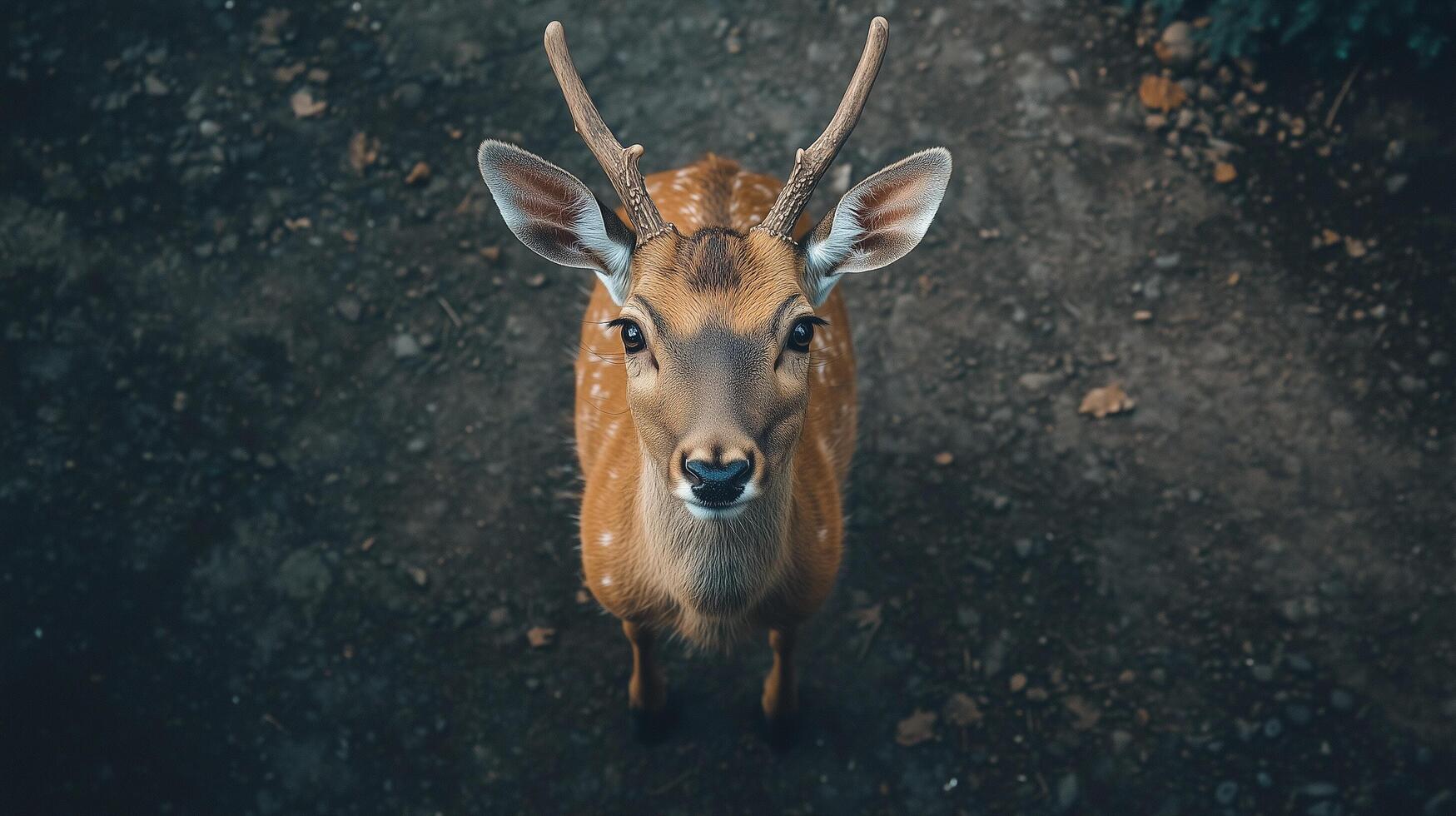 High angle view of an animal deer wildlife photos