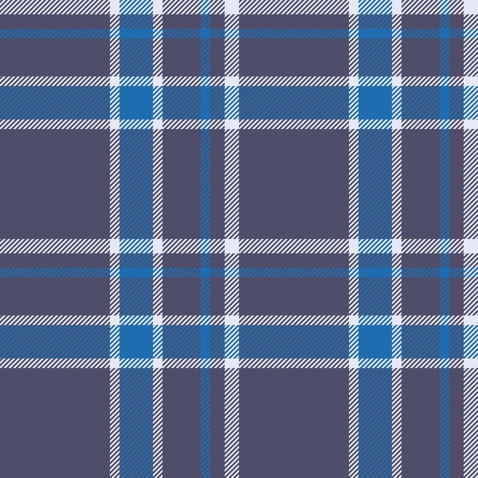 Platform textile texture seamless, wide tartan pattern plaid. Trousers background fabric check in pastel and cyan colors. vector