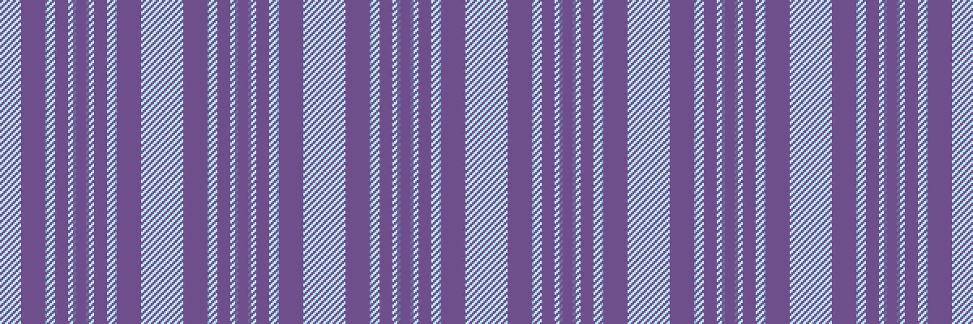 Comfortable lines pattern, canadian background stripe seamless. Dye textile vertical fabric texture in violet and light colors. vector