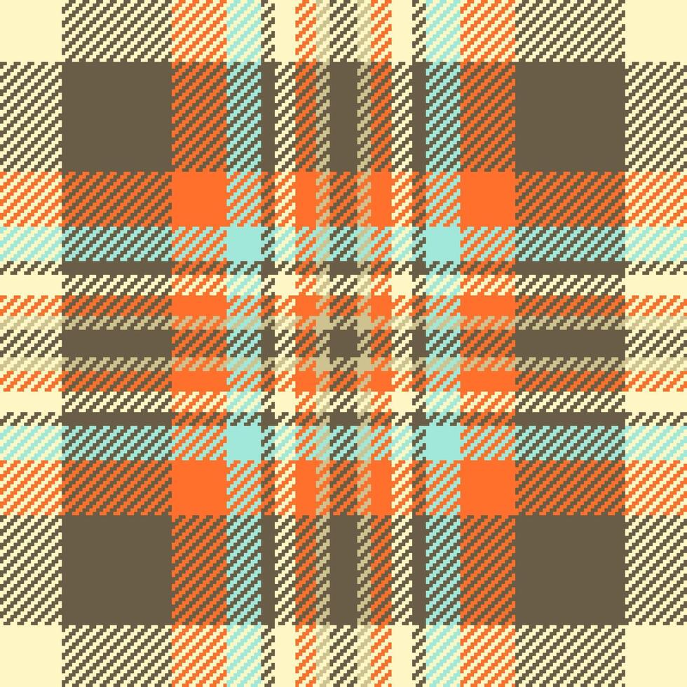 Textile design of textured plaid. Checkered fabric pattern swatch for shirt, dress, suit, wrapping paper print, invitation and gift card. vector
