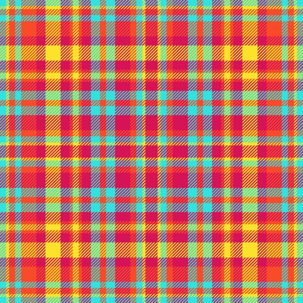 Template plaid background seamless, dress check fabric tartan. Long texture textile pattern in pink and red colors. vector