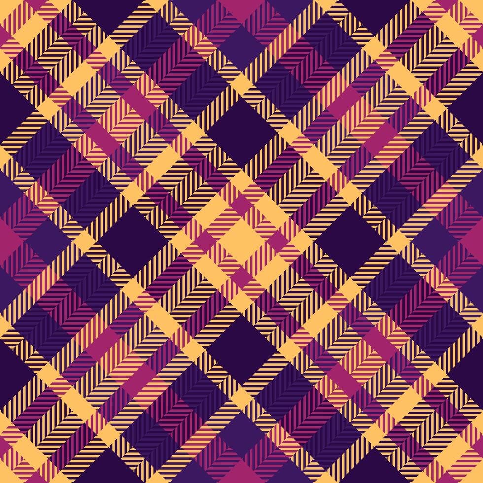 Handsome seamless fabric tartan, sexual check texture plaid. Marketing textile pattern background in amber and dark colors. vector