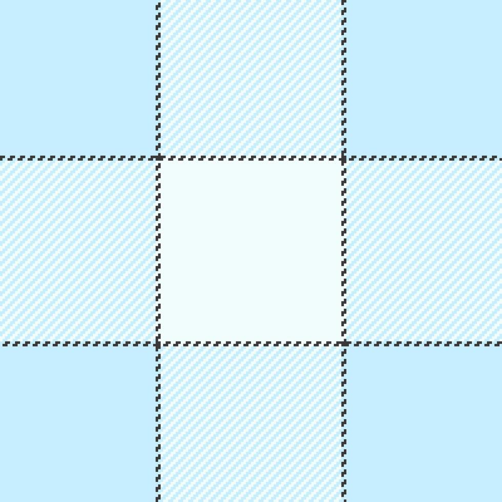 Bright seamless fabric, back texture plaid background. Part check pattern tartan textile in light and mint cream colors. vector