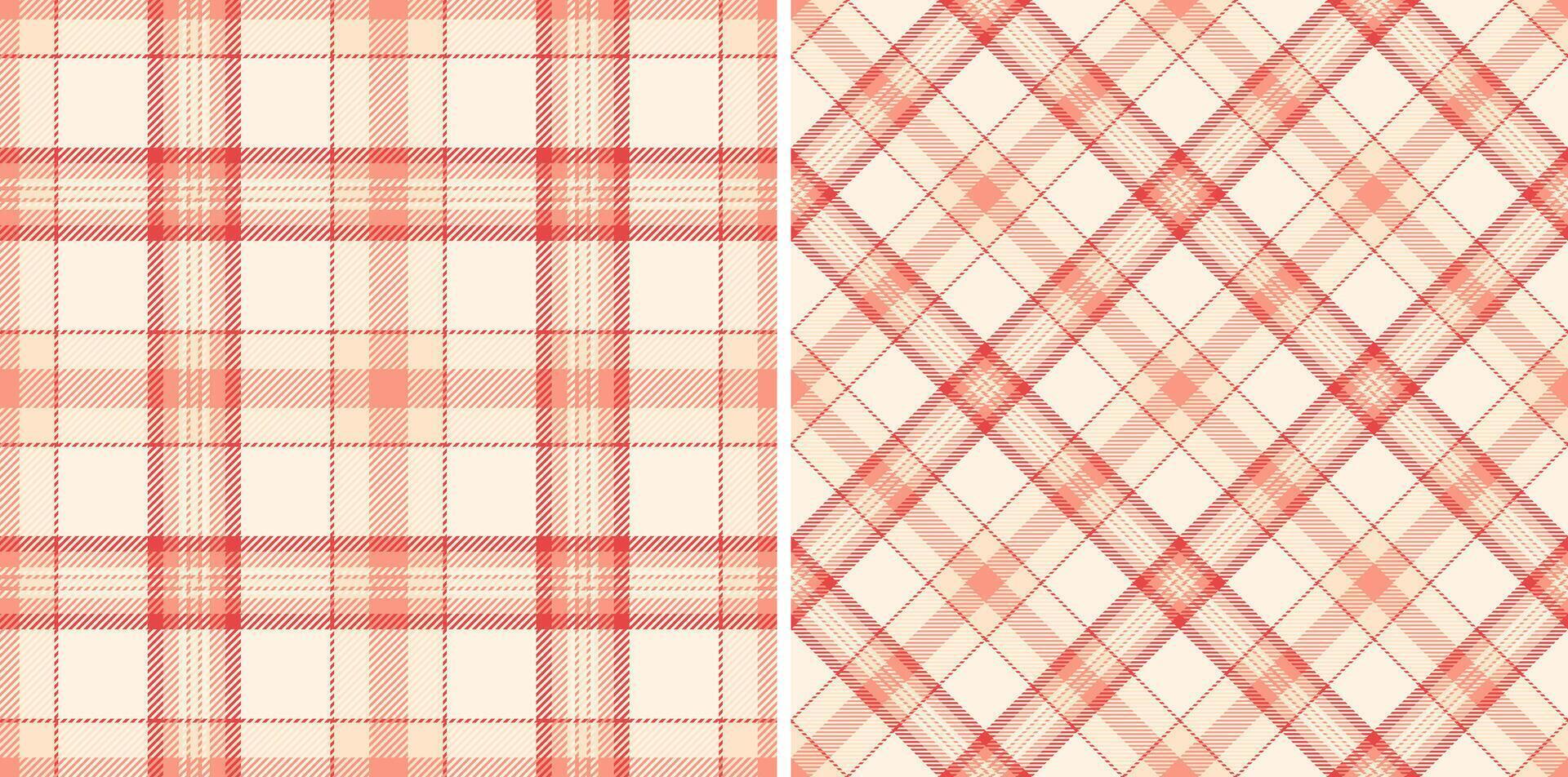 Textile tartan plaid of fabric background with a seamless pattern check texture. Set in novelty colors. Eco friendly packaging ideas for products. vector