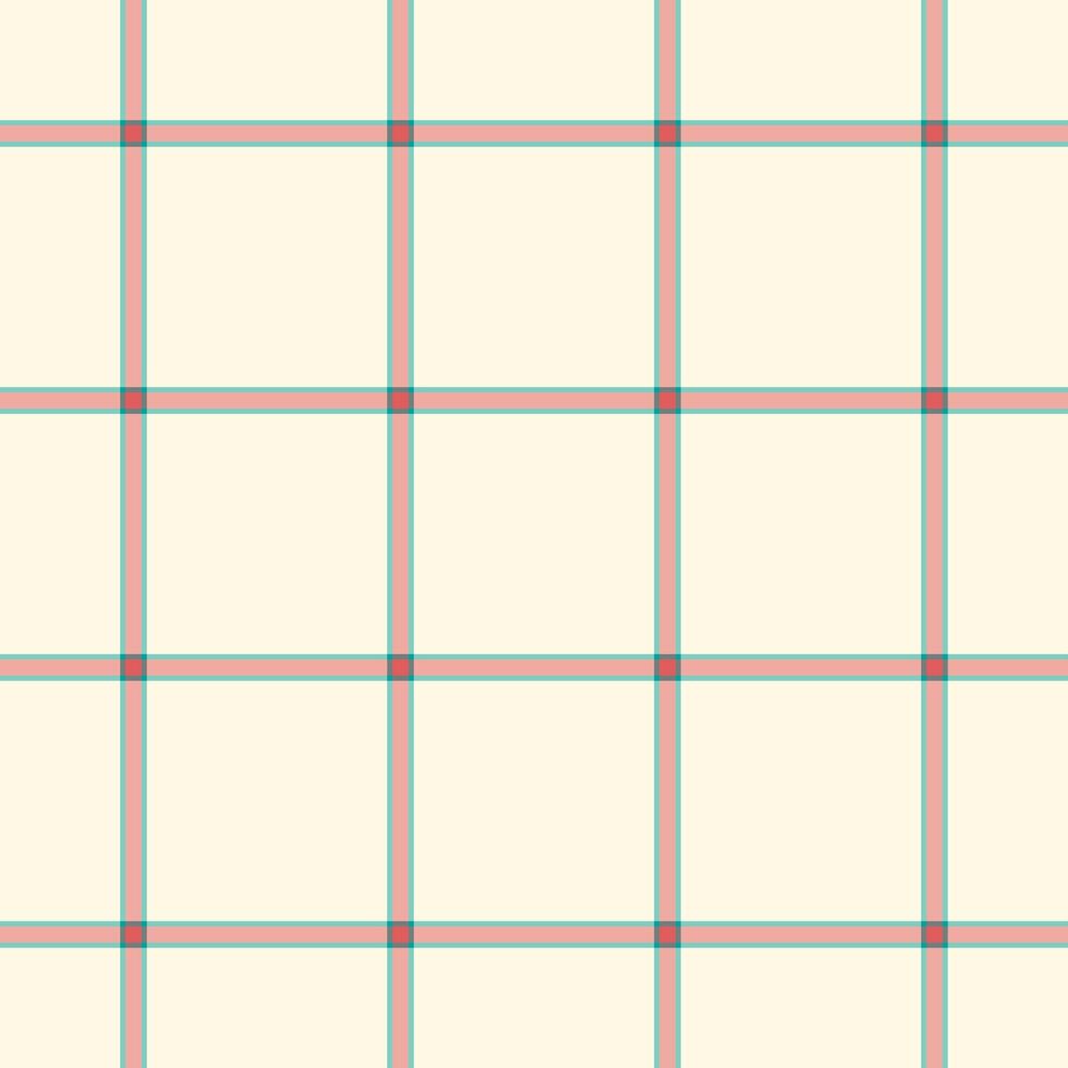 Fibrous background texture pattern, scrapbook tartan plaid. Greeting card check textile seamless fabric in teal and old lace colors. vector
