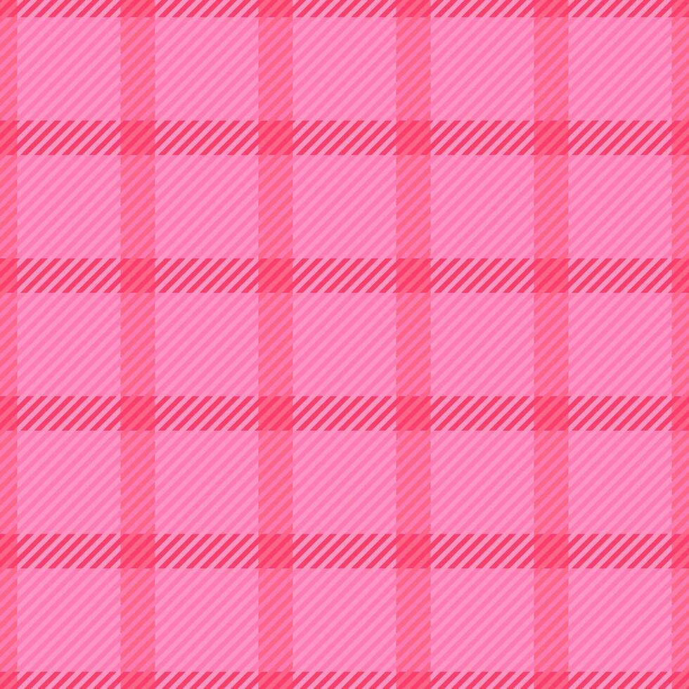 Elegance tartan plaid check, feminine textile seamless . Vichy texture background pattern fabric in pink and red colors. vector