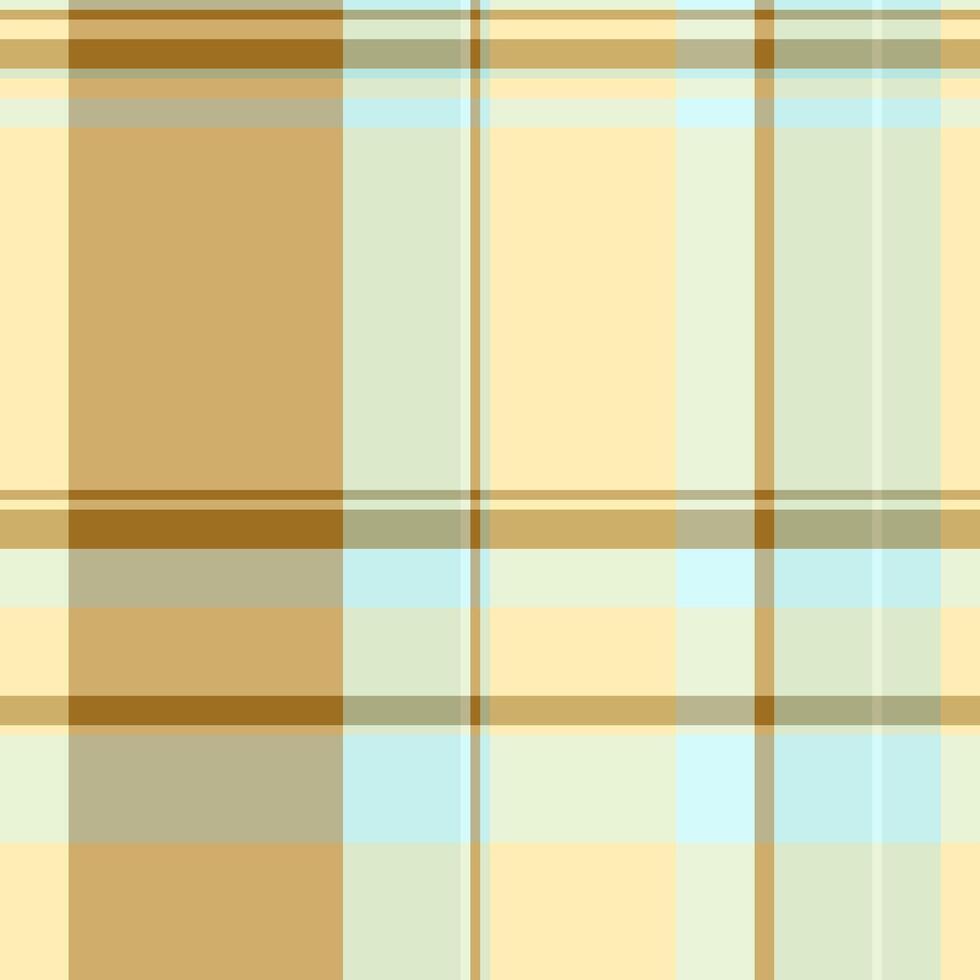 Scrapbook textile pattern plaid, ethnic background fabric check. Cosy seamless texture tartan in light and amber colors. vector