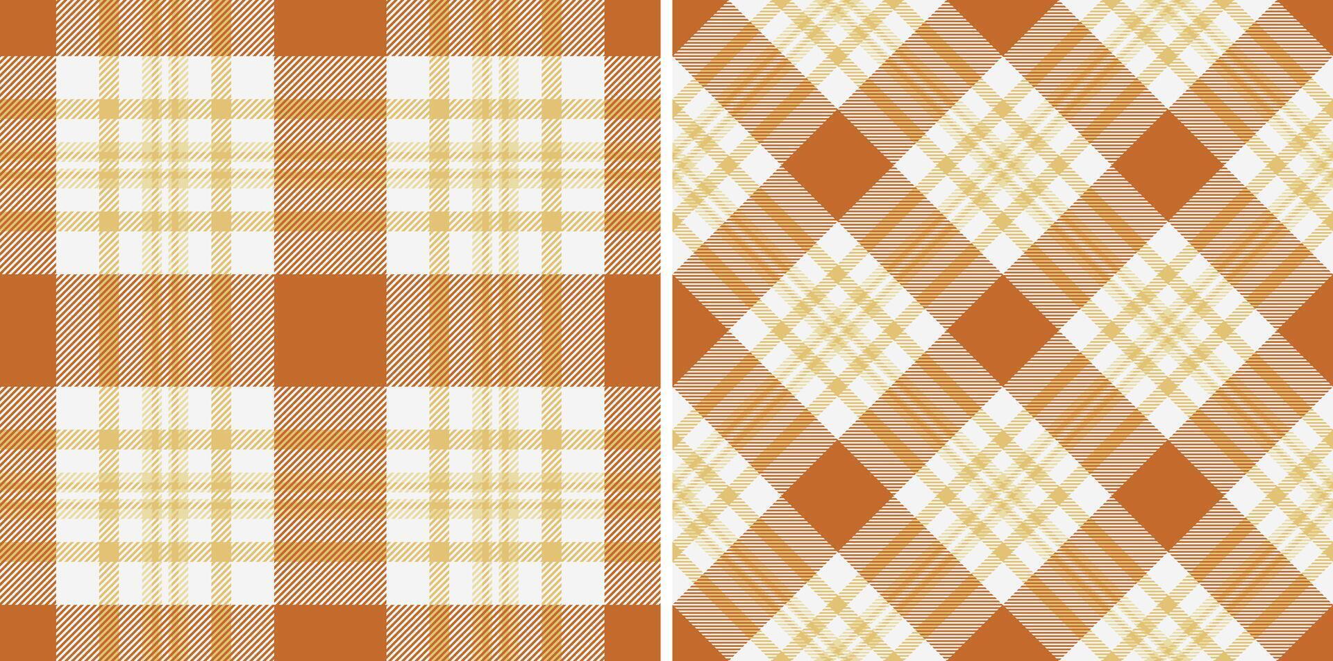Plaid tartan pattern of texture background with a textile check fabric seamless. Set in coffee colors of tile flooring trends. vector