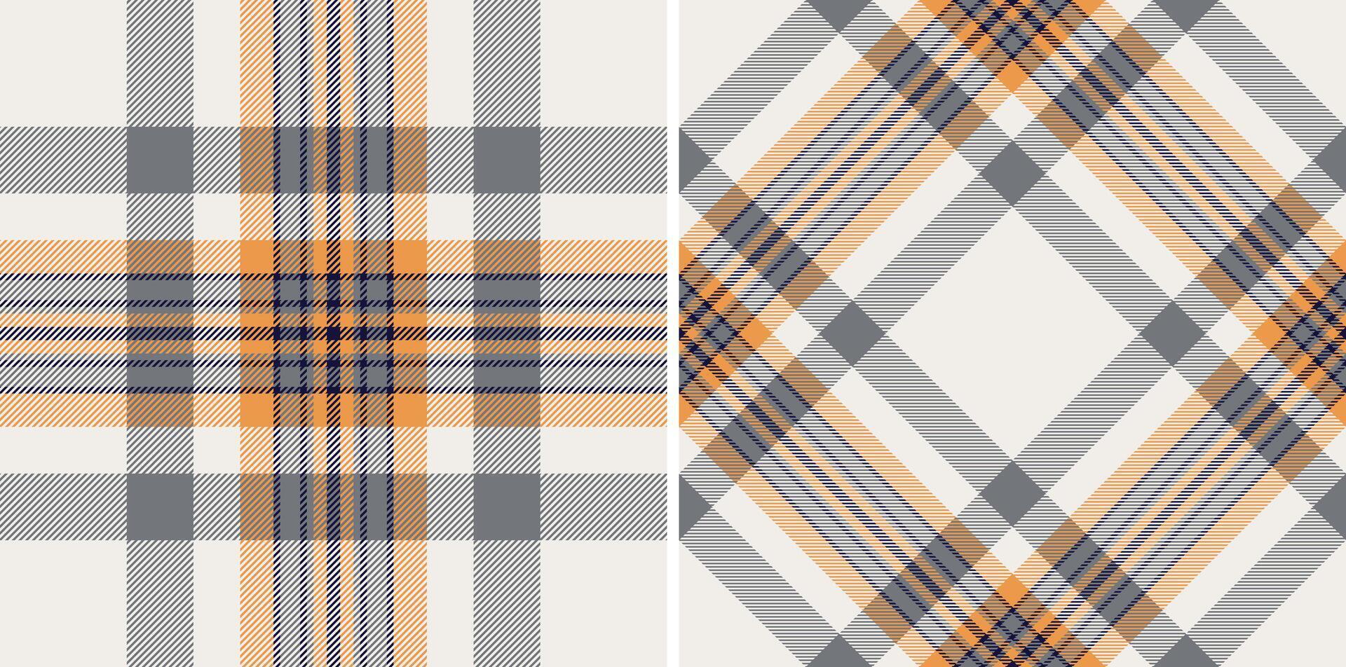 Pattern texture fabric of textile tartan seamless with a plaid background check. Set in novelty colors. Stylish gingham patterns for clothing. vector