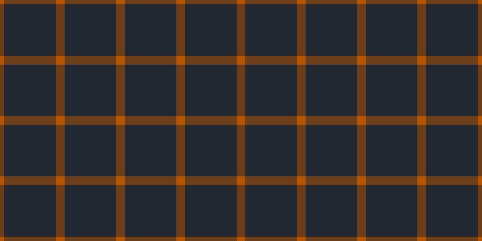 Ornament background fabric, blank check tartan textile. Spring texture pattern plaid seamless in orange and dark colors. vector