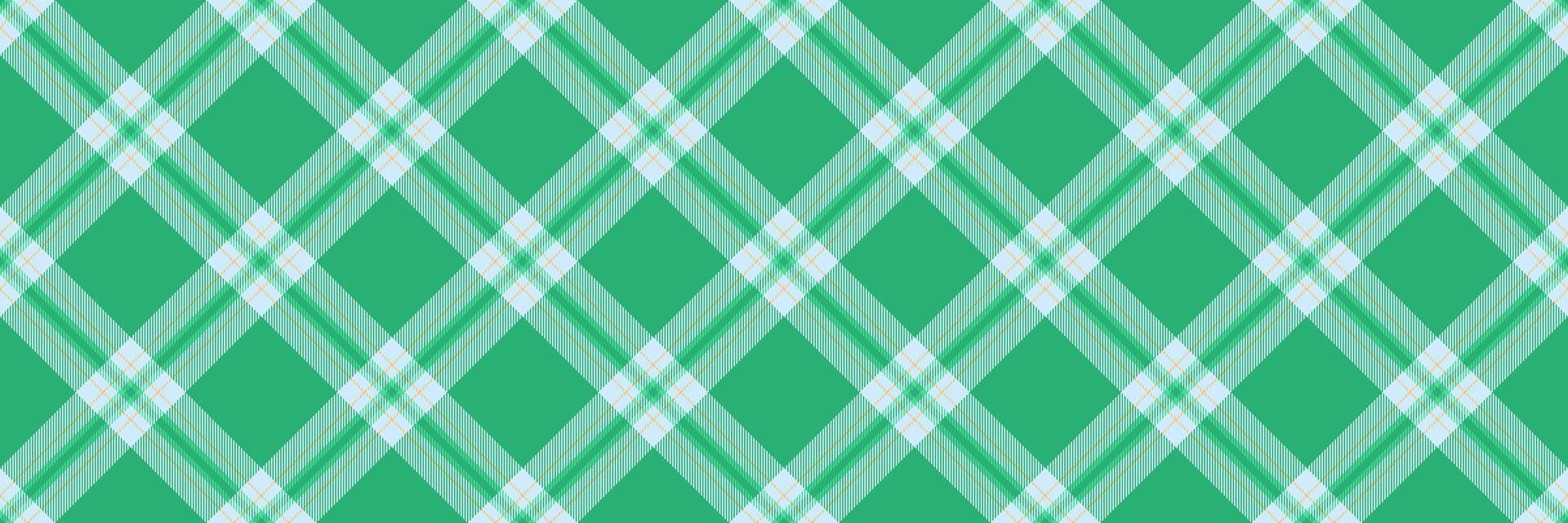 Random tartan textile fabric, color background plaid check. Oktoberfest pattern seamless texture in mint and light colors. vector