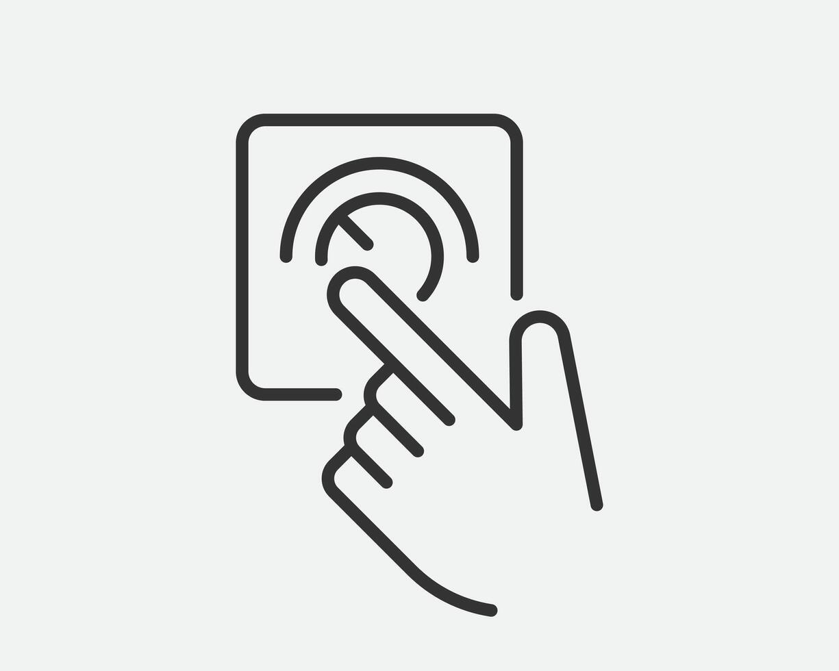 Light dimmer icon line trendy design. Electricity lamp saving energy sign. Black and white flat style. vector