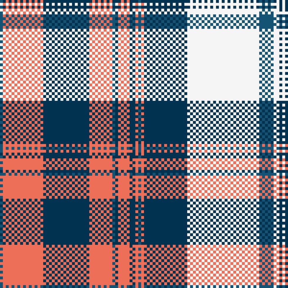 Premium texture background plaid, periodic tartan textile check. Diverse fabric seamless pattern in cyan and red colors. vector