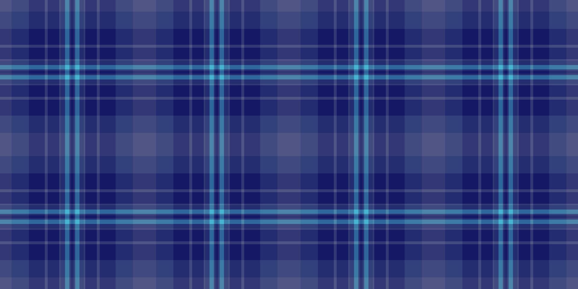 Service background textile fabric, throw check texture seamless. Celtic tartan plaid pattern in blue and cyan colors. vector