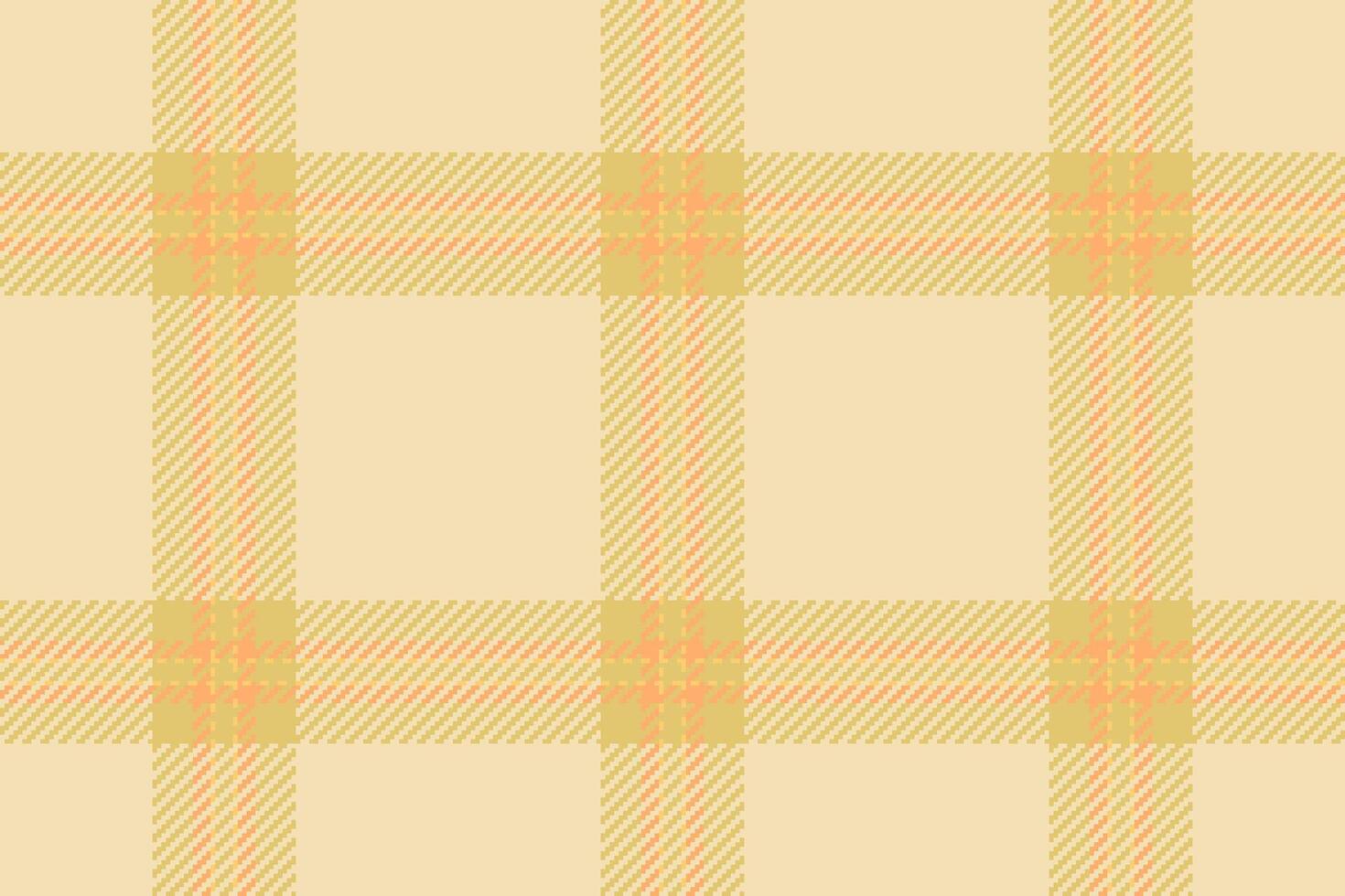Invite plaid background fabric, 1950s seamless check tartan. Attire texture textile pattern in wheat and yellow colors. vector