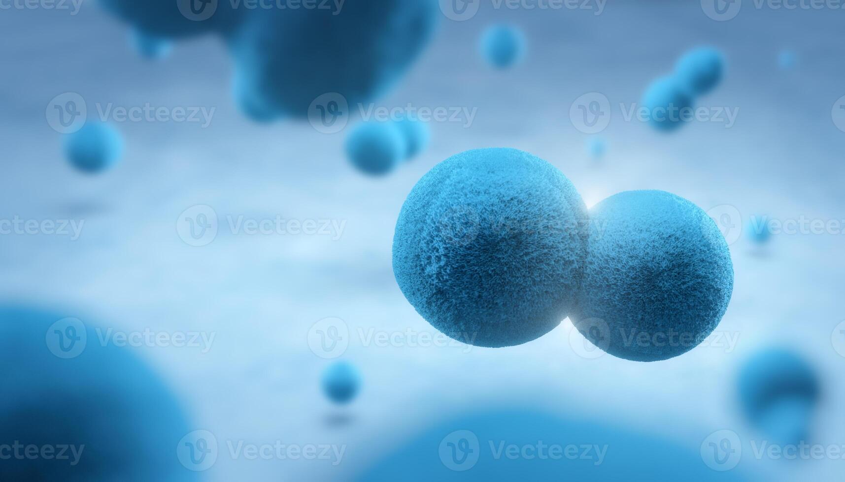 3d illustration of Embryonic stem cells, Science background concept. photo