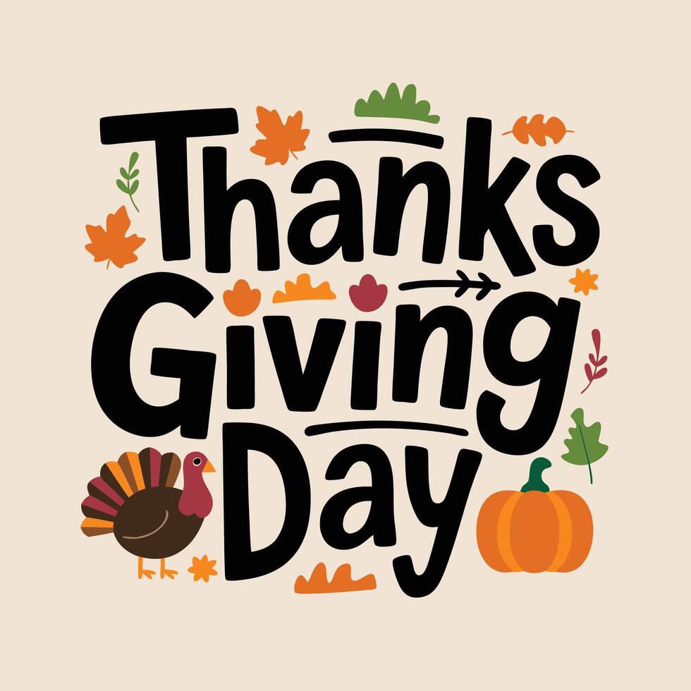 Happy Thanksgiving Day design for poster and banner for poster, banner vector