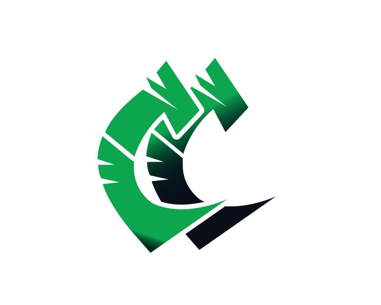 CC logo design vector