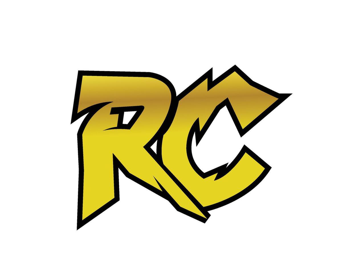 mountain style RC logo vector