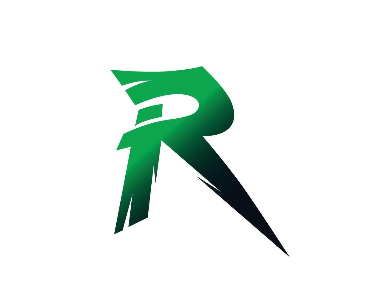 R text logo. vector