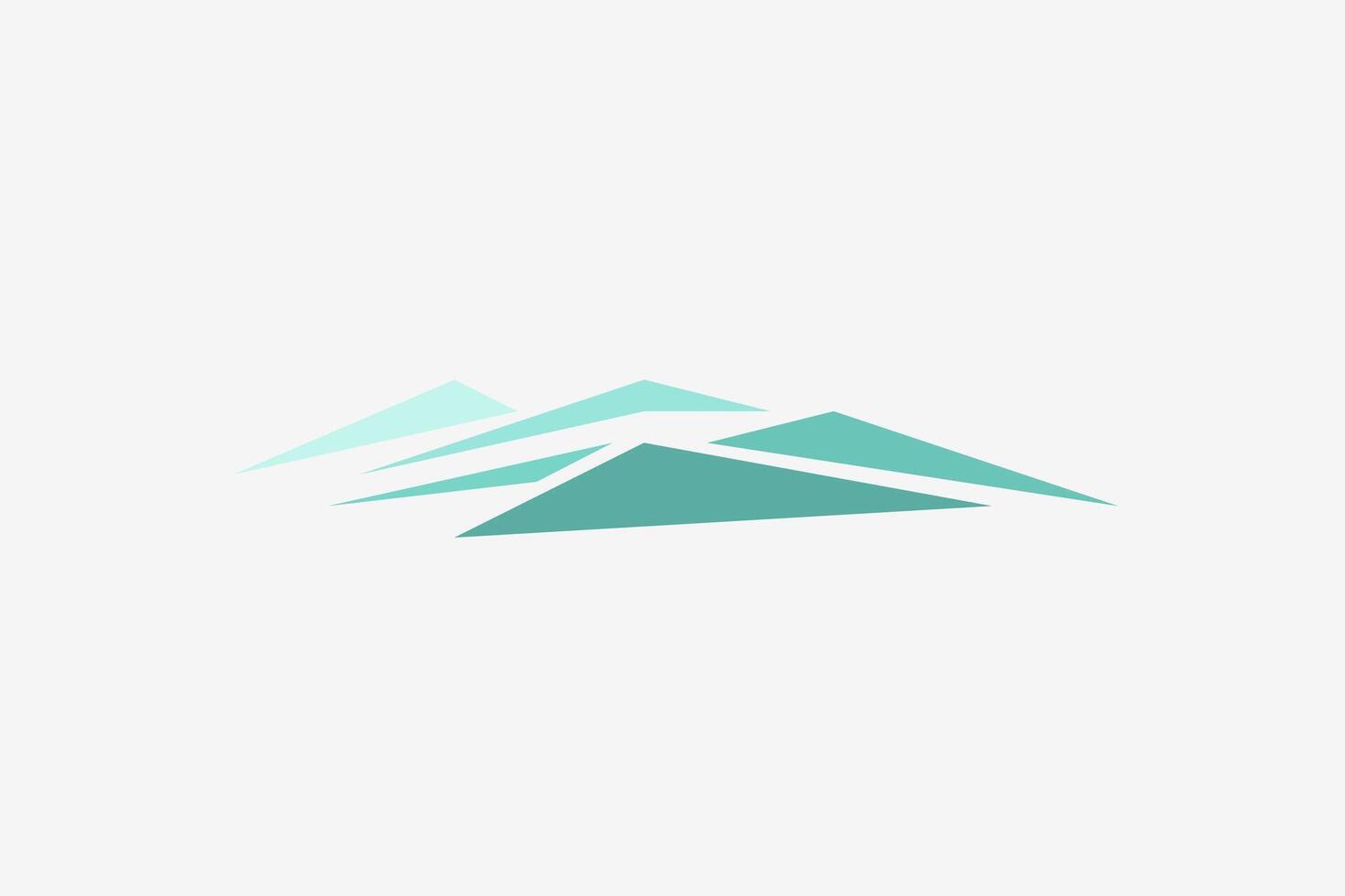 Abstract mountain modern simple logo vector