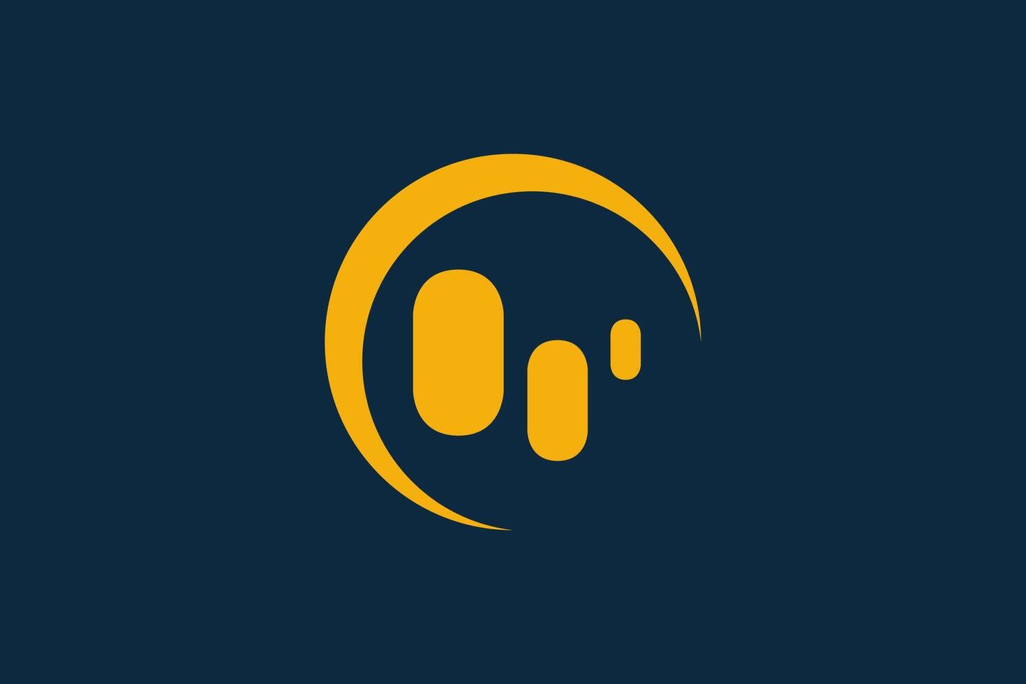 Abstract three bar move logo vector