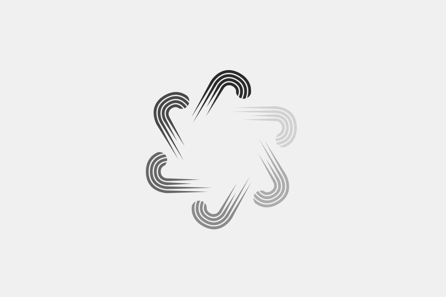 Modern geometric abstract logo vector