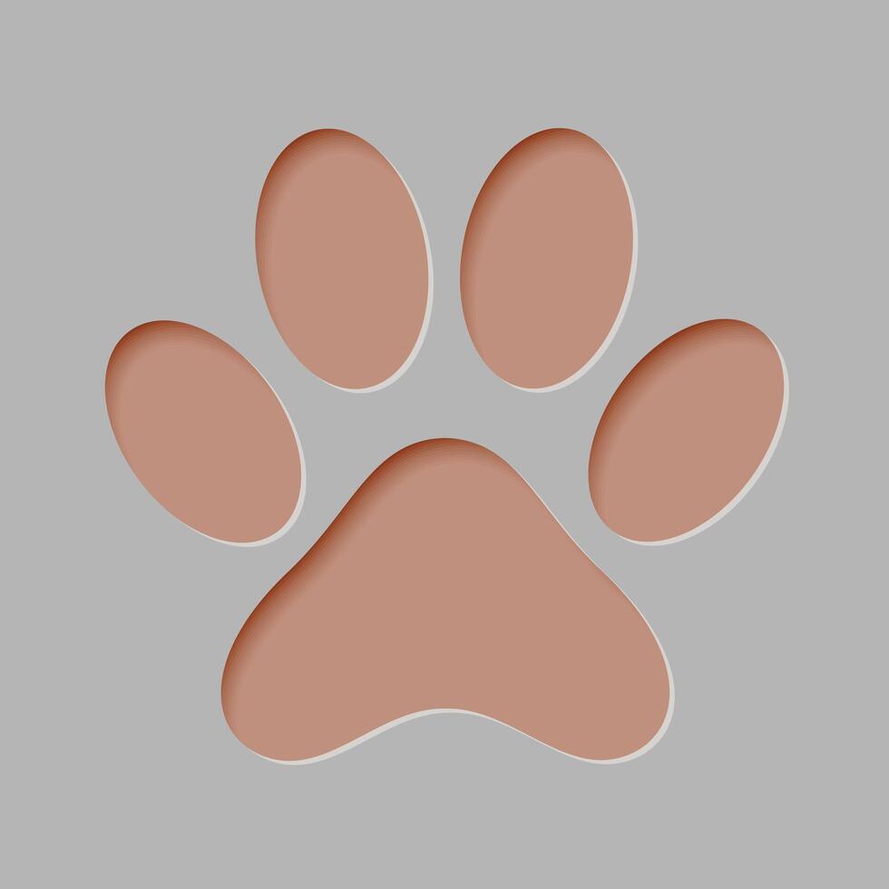 Paw Print Icon Symbol Design Illustration vector