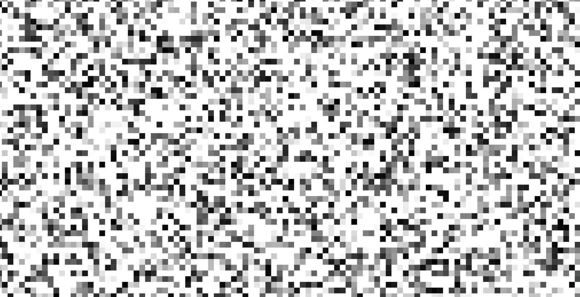 Black and white pixelated texture background vector
