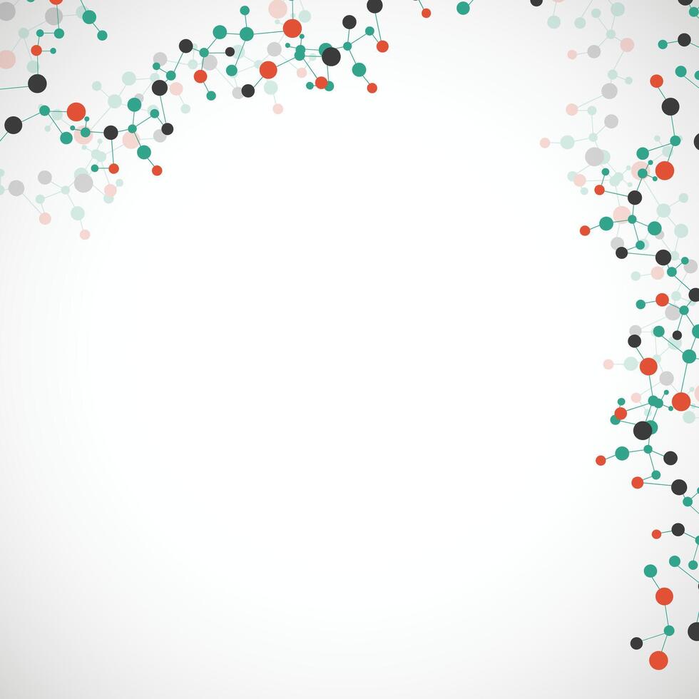 Abstract background with colorful dots vector