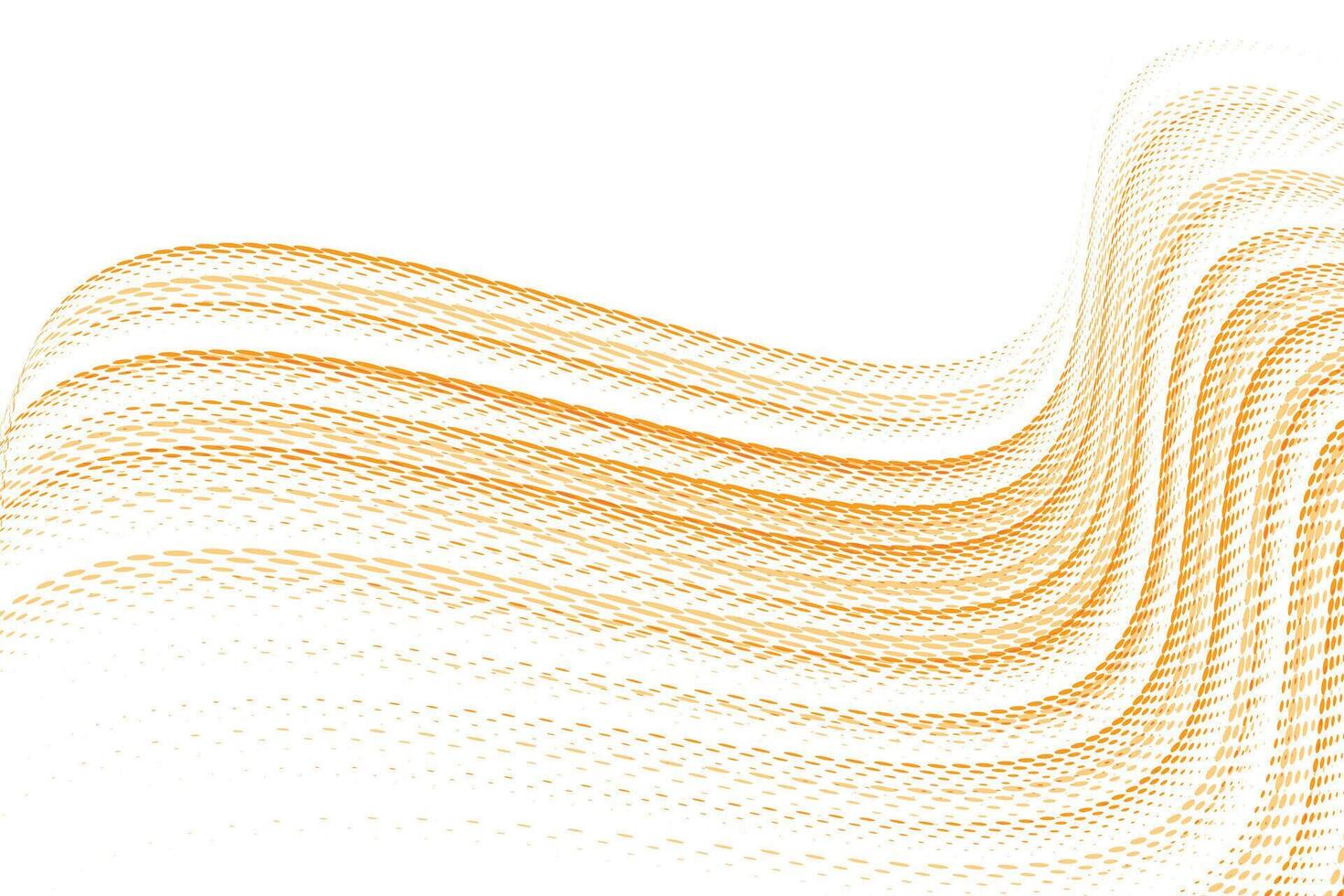 Abstract background of translucent curved shapes and dots in yellow colors vector
