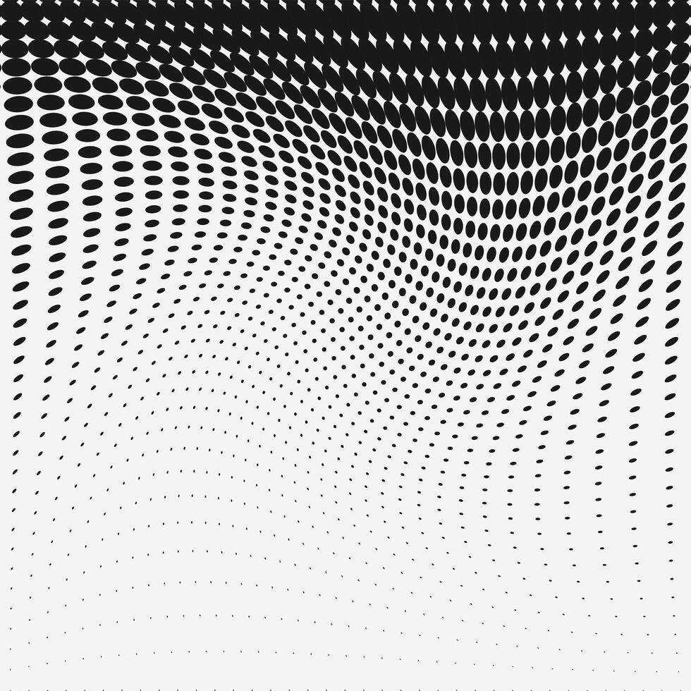 Black and white halftone pattern with a wave pattern vector