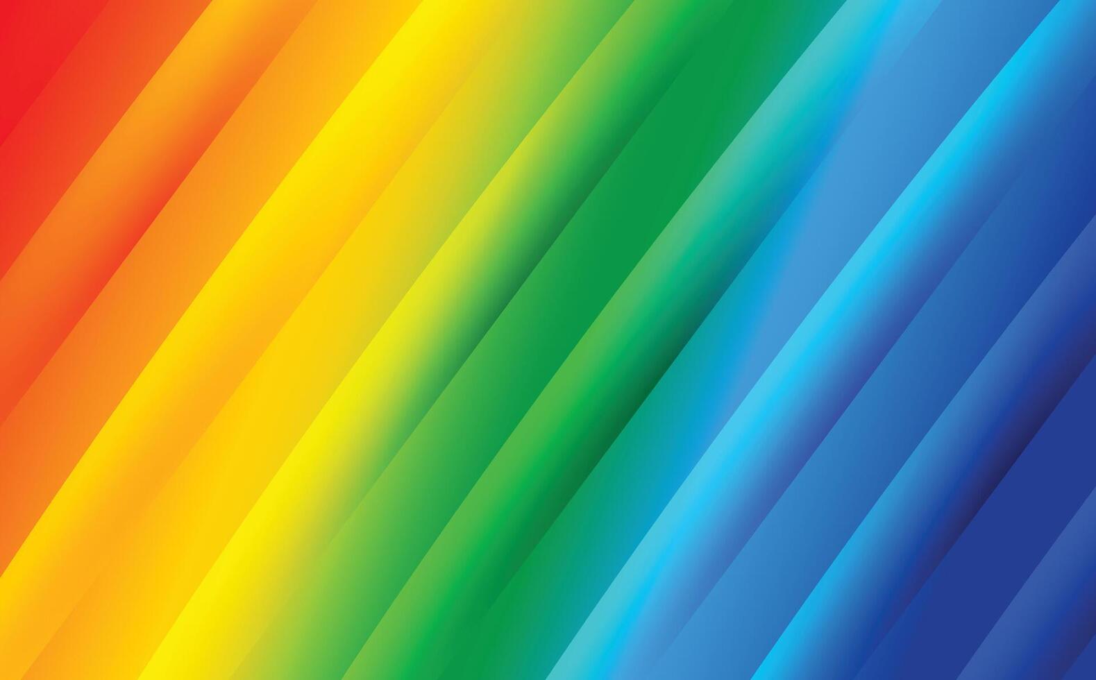 Rainbow background with a rainbow stripe vector