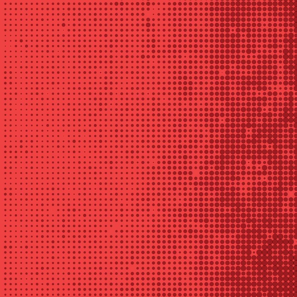 Red halftone dots blue color pattern gradient grunge texture background. Dot pop art comic sport style. vector