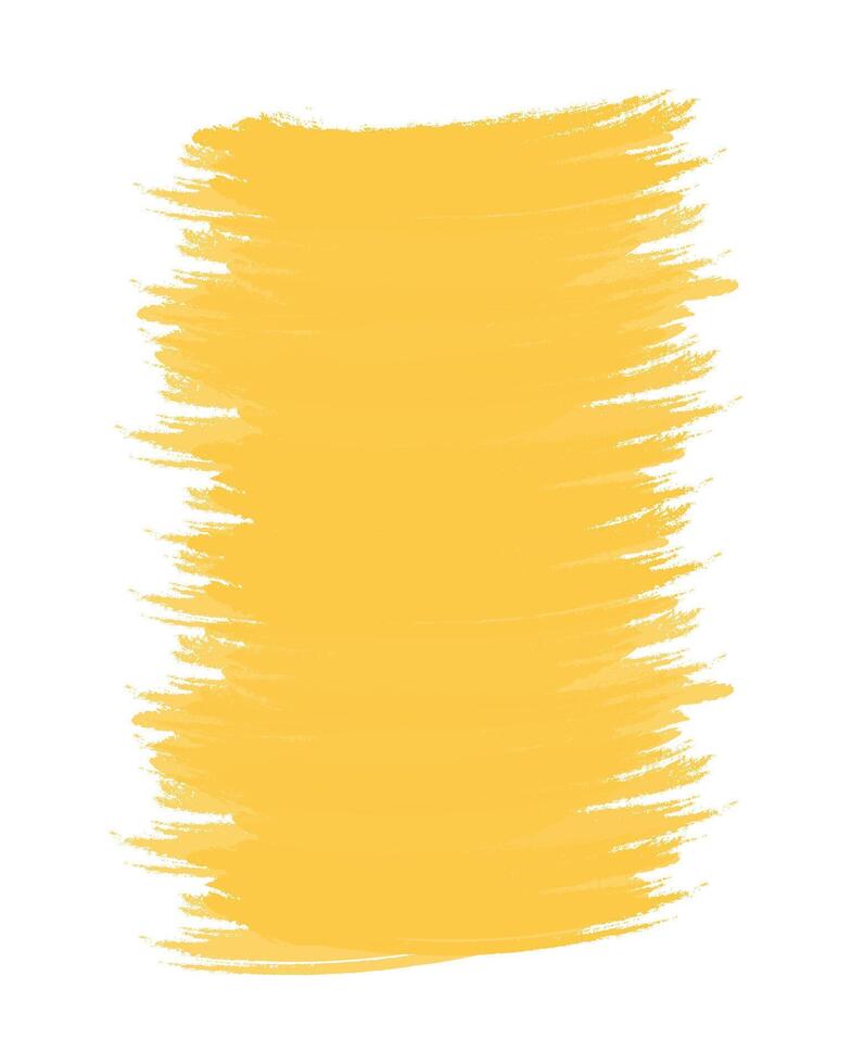 Vertical Yellow Brushstroke background texture in trendy monochrome shade. Copyspace Isolated design idea. Cards, poster, banner, leaflet, inscription template, price, label or web illustration vector