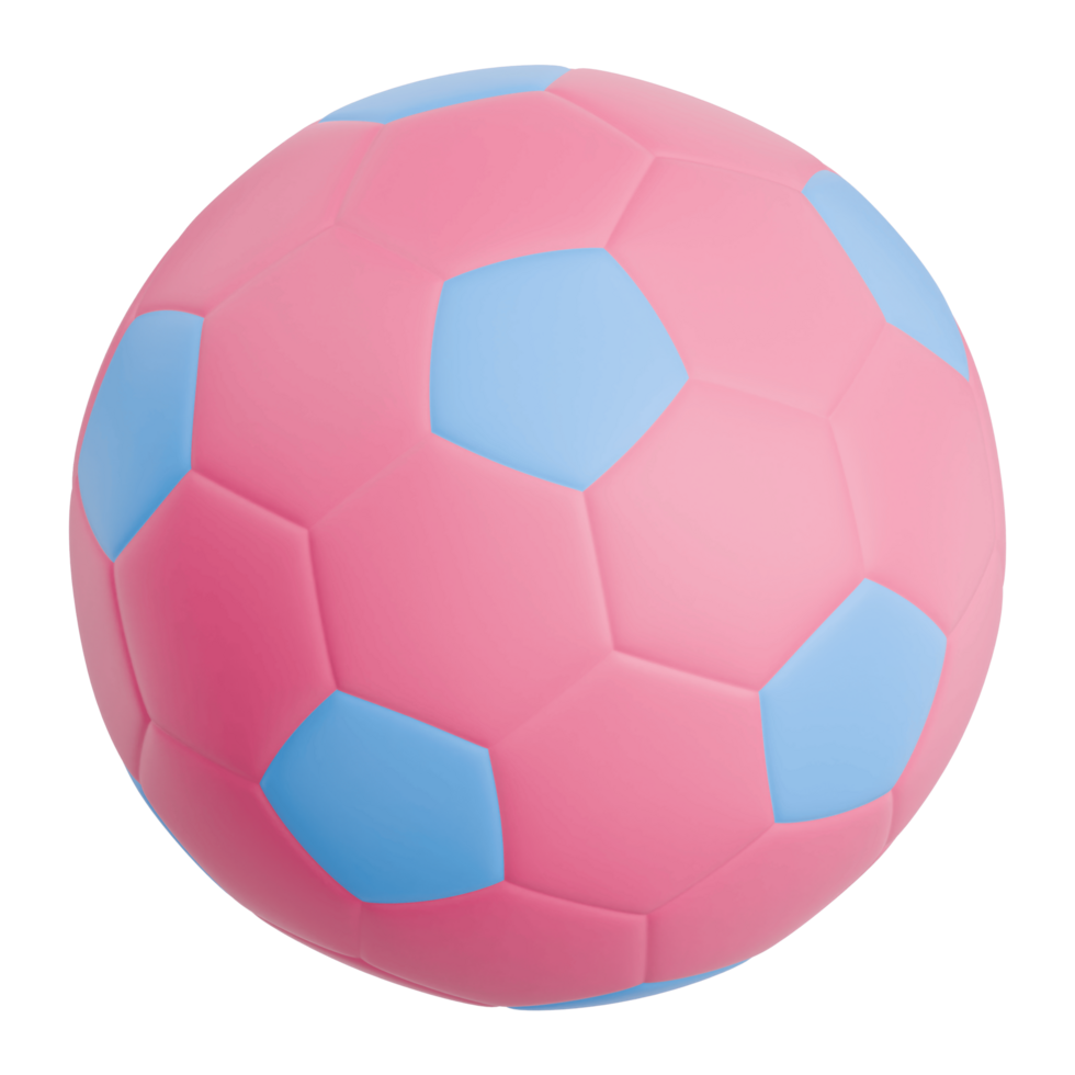 3D Render Kid Toy Soccer Ball for Creative Play. Transparent Background png