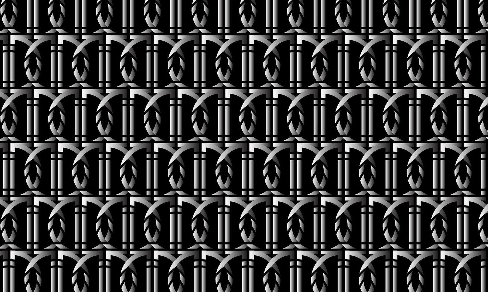black and white abstract background with seamless pattern. geometric pattern - stock . vector