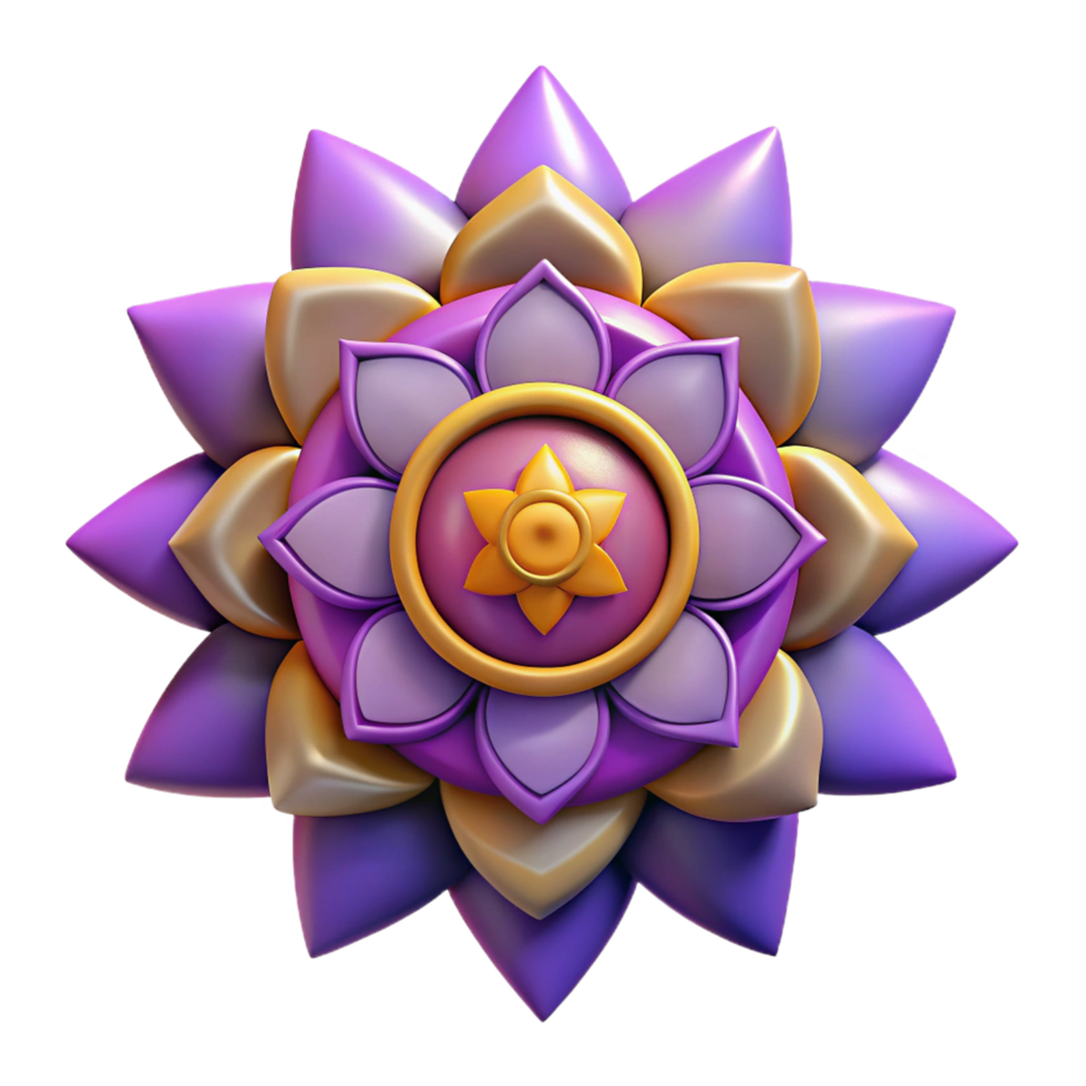 A pink plastic mandala design png