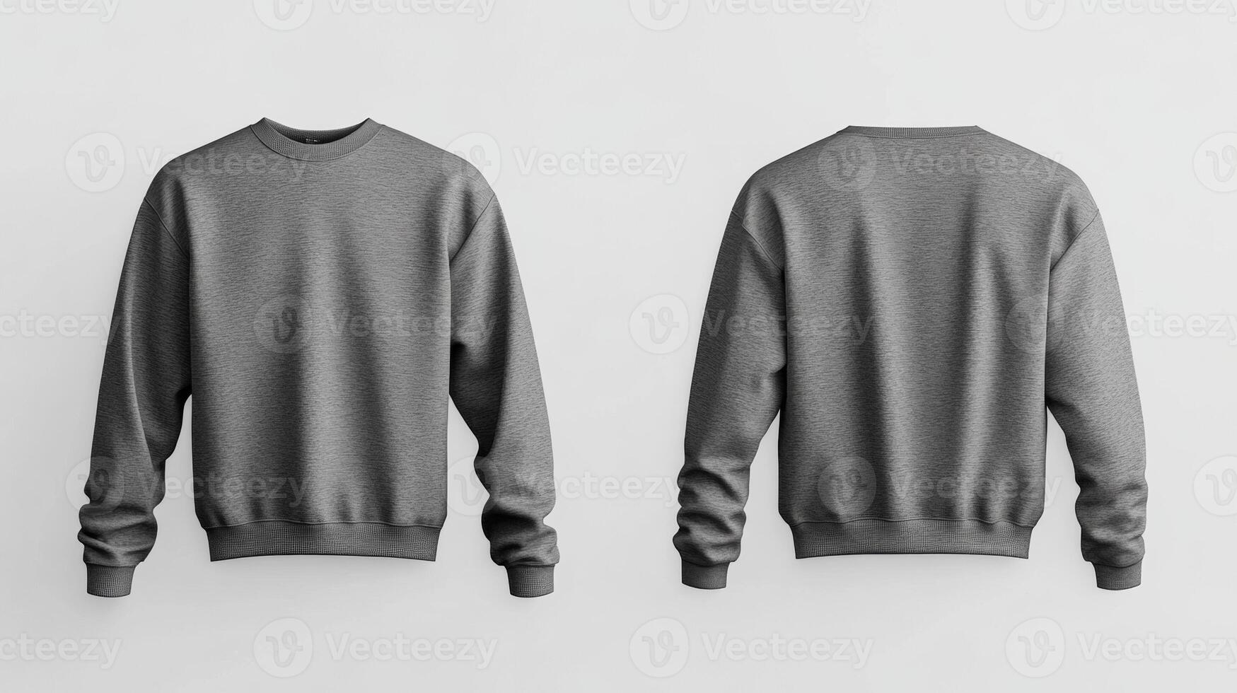 Blank gray sweater mockup photo