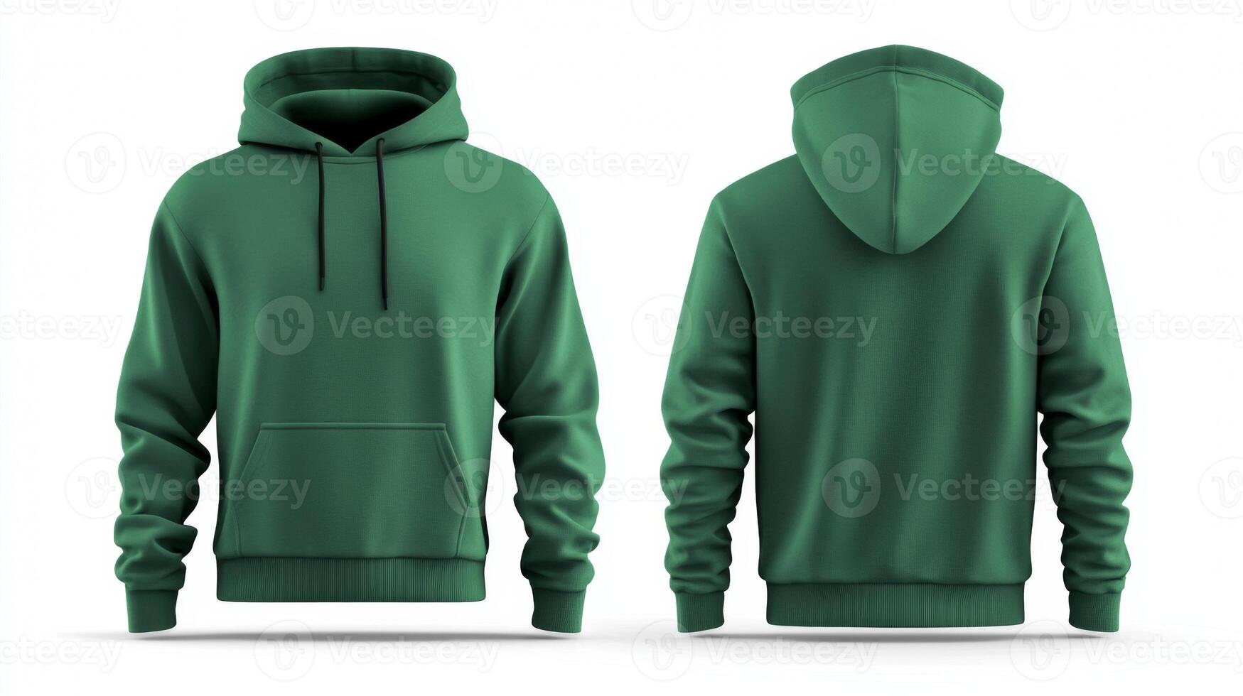 Blank green hoodie mockup photo