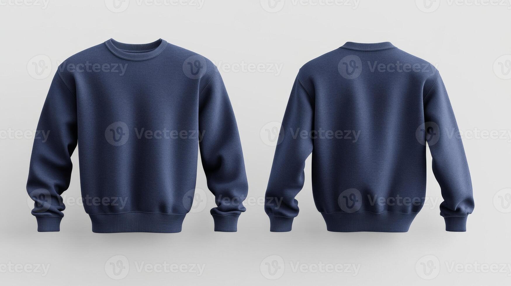 Blank blue sweater mockup photo