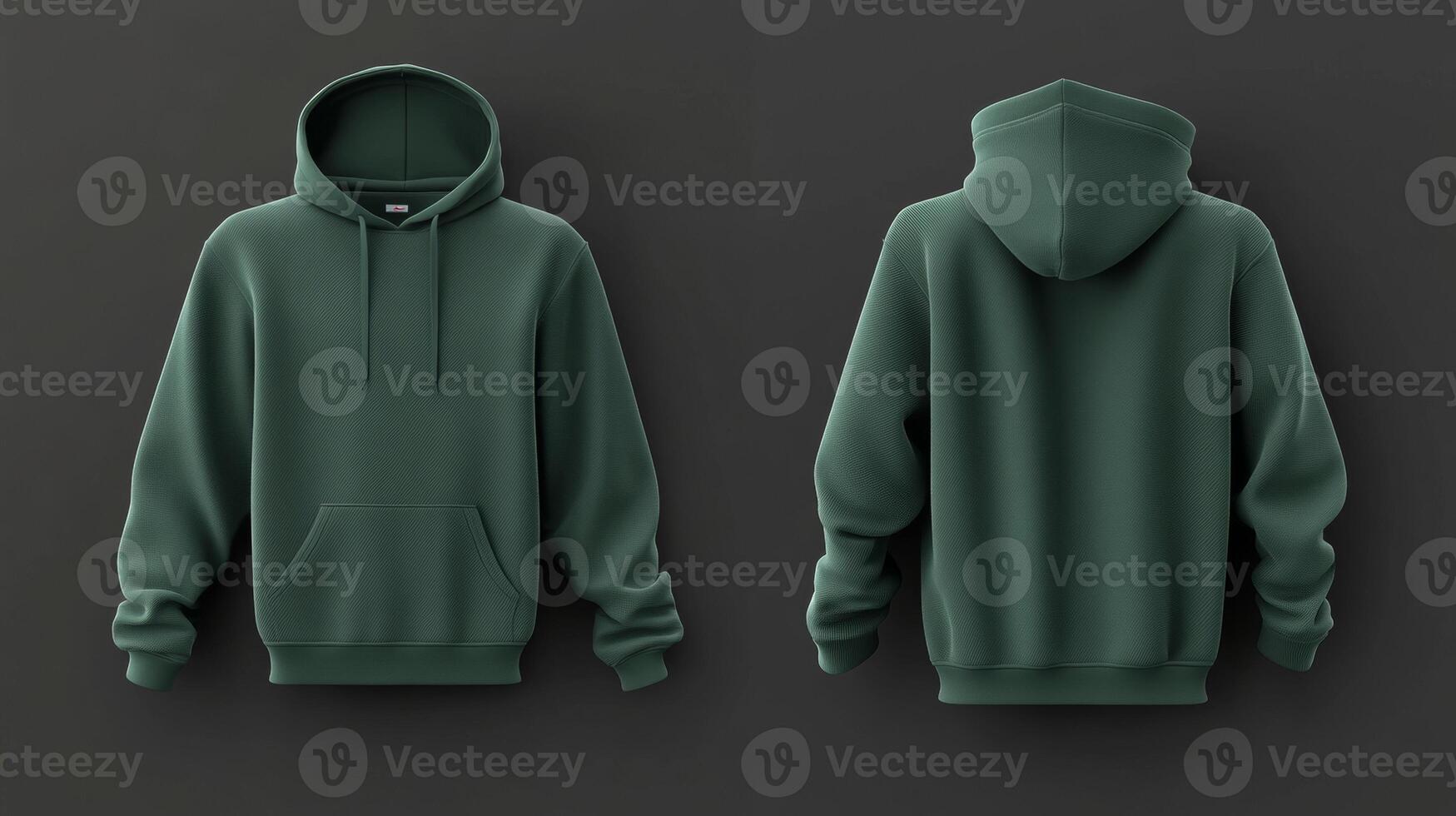 Blank green hoodie mockup photo