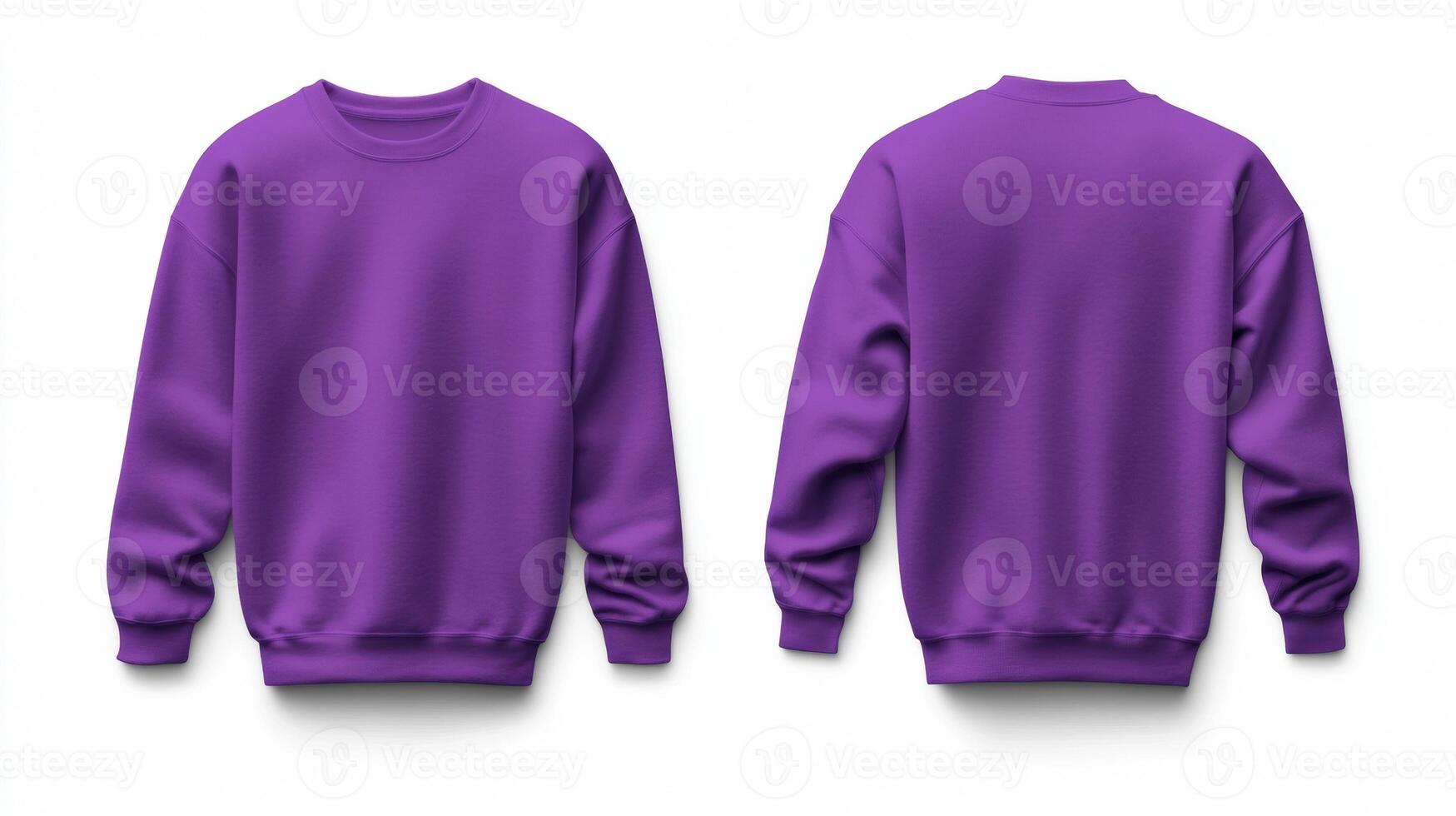 Blank purple sweater mockup photo