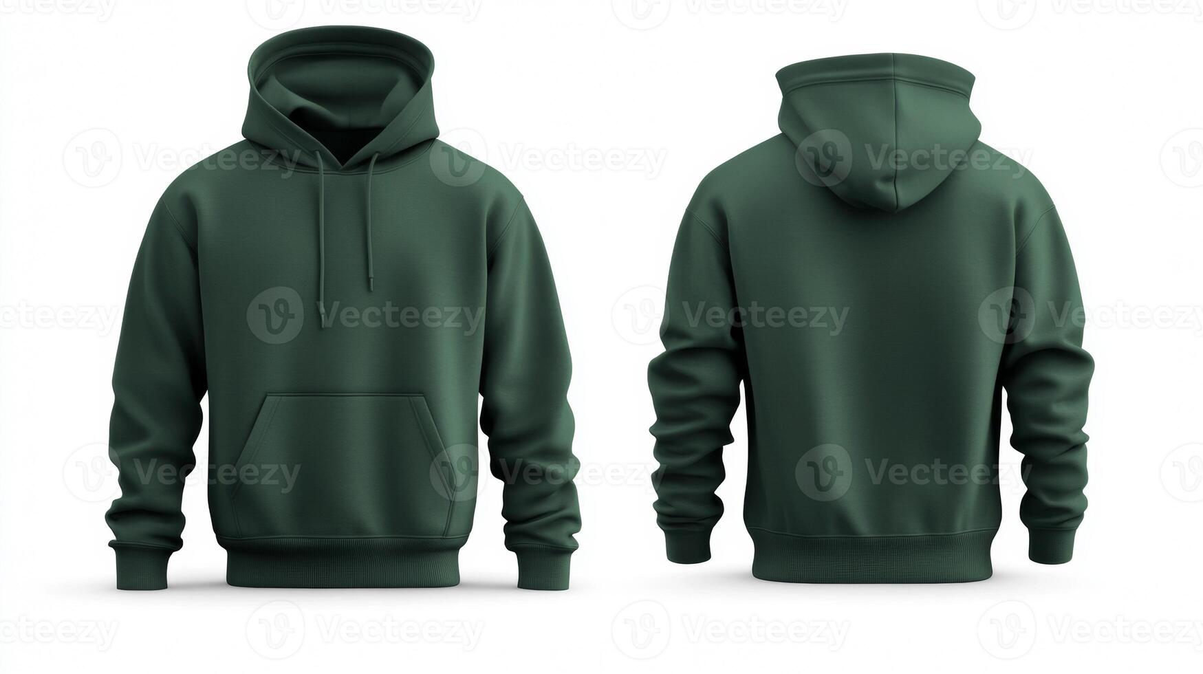Blank green hoodie mockup photo
