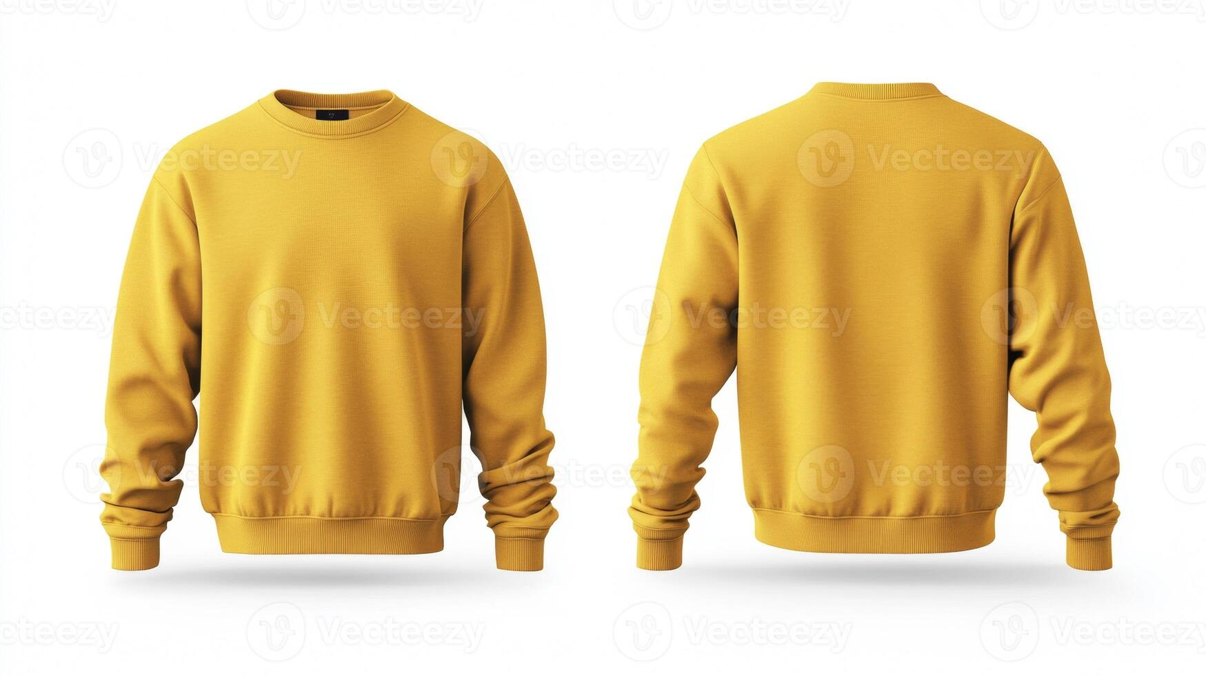 Blank yellow sweater mockup photo