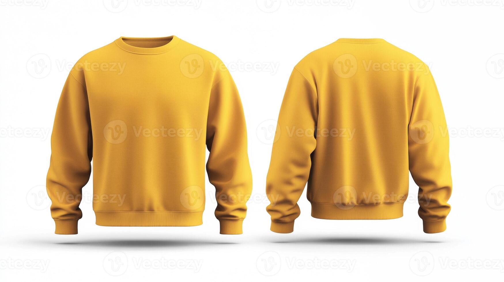 Blank yellow sweater mockup photo
